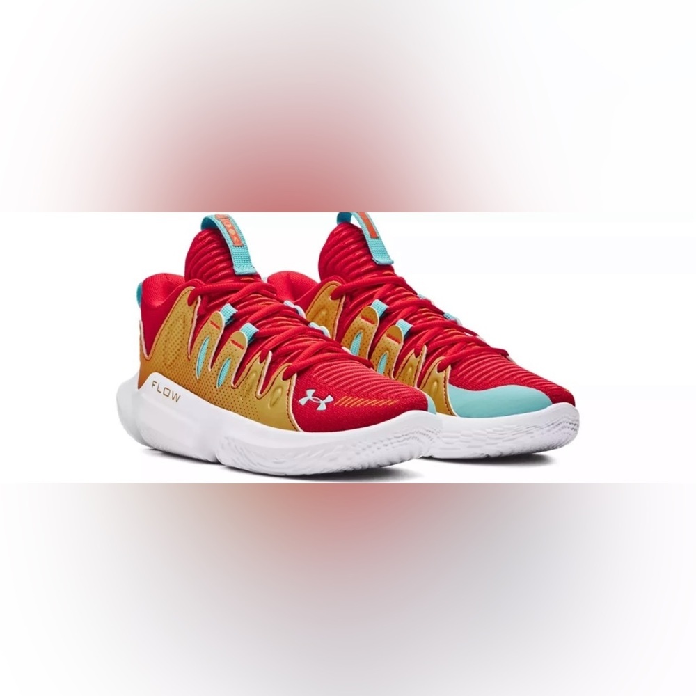 Under Armour Women's Flow Breakthru 4 ASG Basketball Shoes red/ white Size 9 NWB - Picture 5 of 9